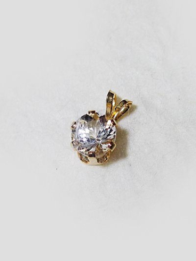 画像3: ◆ K14GF ハーキマーダイヤモンドのペンダントトップ(2)